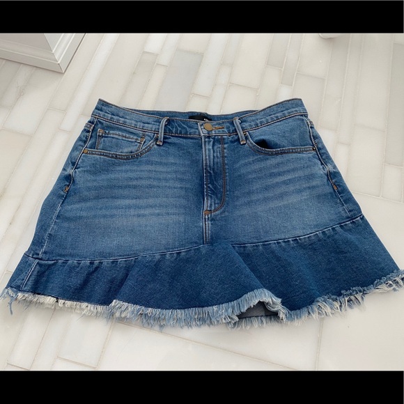 Aqua Jean Skirt - Picture 1 of 2